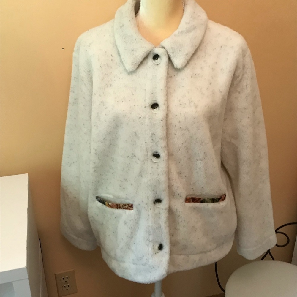 Orvis Fleece Jacket Tapestry Accents
